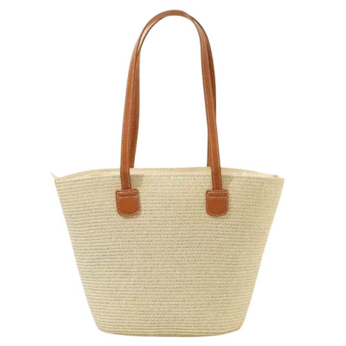 Женская соломенная сумка COL-24 BEIGE