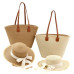 Женская соломенная сумка COL-24 BEIGE