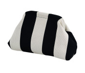 Женская косметичка сумка клатч COS-175 BLACK WHITE