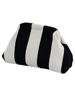 Женская косметичка сумка клатч COS-175 BLACK WHITE