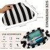 Женская косметичка сумка клатч COS-175 BLACK WHITE