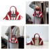 Женская кожаная сумка F-0202 RED WHITE